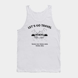 Let's go travel t-shirt, Travel and adventures Tank Top